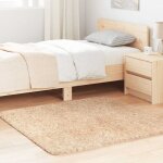 Vidaxl - tapis shaggy � poils longs navarra beige 120x120 cm polyester
