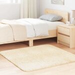 Vidaxl - tapis shaggy � poils longs navarra cr�me 120x120 cm polyester