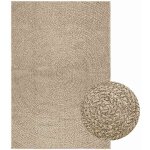 Vidaxl tapis zizur beige 120x170 cm aspect de jute int�rieur ext�rieur