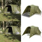 Vidaxl - tente familiale  dme 6 personnes vert olive impermable