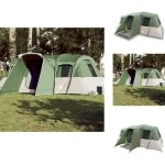 Vidaxl - tente familiale tunnel 16 personnes vert imperm�able - tente famille - tente tunnel - tente ...