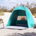 Vidaxl tente de plage 3 personnes vert imperm�able