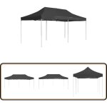 Tente de rception pliable aluminium 6 x 3 m anthracite - tents de rception - tente extrieure - abri ...