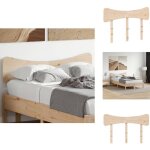 Tte de lit 135 cm bois massif de pin - tte de lit - literie - meuble de chambre - bois massif - tte ...