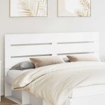 Vidaxl t�te de lit blanc 160 cm bois d'ing�nierie