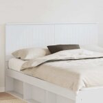 Vidaxl t�te de lit avec t�te de lit blanc 160 cm bois d'ing�nierie