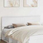 Vidaxl t�te de lit blanc 180 cm bois d'ing�nierie