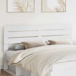 Vidaxl t�te de lit blanc 180 cm bois d'ing�nierie