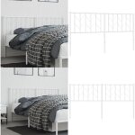Vidaxl - tête de lit métal blanc 160 cm - tête de lit - literie - meuble de chambre - literie blanche ... Vidaxl - tête de lit métal blanc 160 cm - tête de lit - literie - meuble de chambre - literie blanche ...