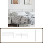 Vidaxl - tête de lit métal blanc 160 cm - tête de lit - literie - meuble de chambre - lit double - tête ... Vidaxl - tête de lit métal blanc 160 cm - tête de lit - literie - meuble de chambre - lit double - tête ...