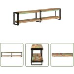 Vidaxl - the living store meuble tv 180x30x40 cm bois massif de rcupration - meubles tv - meuble tv ...