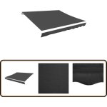 Vidaxl - toile d'auvent anthracite 300x250 cm - toiles d'ombrage - auvent - parasol - abri solaire - ... Vidaxl - toile d'auvent anthracite 300x250 cm - toiles d'ombrage - auvent - parasol - abri solaire - ...