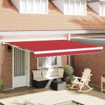 Vidaxl - toile de rechange pour store banne rouge 400 � 300 cm toile