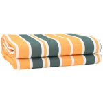 Vidaxl - toile de rechange pour store banne vert, jaune 10 x 1. 6 m