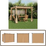 Vidaxl - tonnelle avec rideaux 3x3 m taupe acier - abri jardin - tonnelle pliable - gazebo - parasol ... Vidaxl - tonnelle avec rideaux 3x3 m taupe acier - abri jardin - tonnelle pliable - gazebo - parasol ...