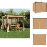 Vidaxl - tonnelle avec rideaux 3x3 m taupe acier - abri jardin - tonnelle pliable - gazebo - parasol ... Vidaxl - tonnelle avec rideaux 3x3 m taupe acier - abri jardin - tonnelle pliable - gazebo - parasol ...
