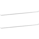 Tringles à rideau 2 pcs blanc et argenté 90 - 130 cm aluminium vidaxl Tringles à rideau 2 pcs blanc et argenté 90 - 130 cm aluminium vidaxl