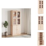 Vidaxl - vitrine en verre alta 77x35x186, 5 cm bois de pin massif - buffet rustique - meuble rangement ... Vidaxl - vitrine en verre alta 77x35x186, 5 cm bois de pin massif - buffet rustique - meuble rangement ...