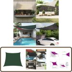 Vidaxl - voile d'ombrage 160 g / m vert fonc 3 / 4x3 m pehd - parasol - voile d'ombrage - parasol vert ...
