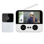Video doorbell sans abonnement, Écran ips 4, 3 pouces, hd, vision nocturne, audio bidirectionnel, enregistreme ... Video doorbell sans abonnement, Écran ips 4, 3 pouces, hd, vision nocturne, audio bidirectionnel, enregistreme ...