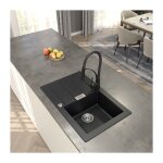 Granitan - vier de cuisine franke sirius sid + robinet nexo + siphon