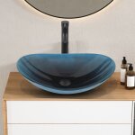Puluomis - vier salle de bain  poser, vasque  poser salle de bain ovale, lavabo en verre, les toilettes, ...