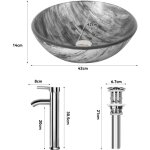 Puluomis - vier salle de bain  poser, vasque  poser salle de bain rond, lavabo en verre, les toilettes, ...