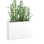 Viking choice - bac  plantes longerino - intrieur et extrieur - 100x35x70cm - blanc