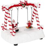 Village de no�l balan�oire sucre d'orge anim� lumineux