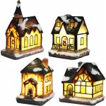 Village de noel lumineux, maison de nol lumineuse, village de nol personnage lampe multicolore dco ...