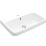 Villeroy&boch - architectura - lavabo  encastrer, 600x450 mm, avec trop - plein, trou de robinet, ceramicplus ...