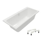 Villeroy&boch - baignoire droite 150 x 70 architectura avec pieds