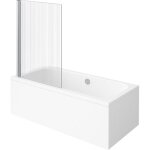 Villeroy&boch - baignoire droite architectura acrylique 190 x 90 cm + pare bain gauche aurys raywall ...
