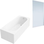 Villeroy&boch - baignoire droite o. novo 160x70cm blanc + pare bain droite aurys mist 1 chrom�