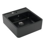 Villeroy&boch - evier timbre office 1 bac villeroy et boch tradition pure black avec vidage automatique ...