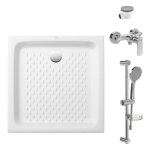 Villeroy&boch - pack receveur 70 x 70 villeroy et boch o novo ceramique carré blanc avec bonde d90 et ... Villeroy&boch - pack receveur 70 x 70 villeroy et boch o novo ceramique carré blanc avec bonde d90 et ...