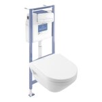 Villeroy&boch - pack wc suspendu sans bride architectura twistflush [e] rond + bti - support sol et ...