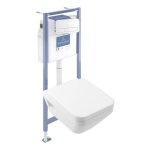 Villeroy&boch - pack wc suspendu sans bride architectura twistflush [e] rectangle + bti - support sol ...
