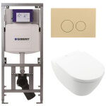 Villeroy & boch subway 2. 0 directflush pack wc suspendu - b�ti - support geberit - abattant softclose ...