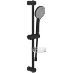 Villeroy & boch universal showers - set pomme de douche, barre et flexible, 3 jets, noir mat tvs109004uk0k5 ...