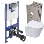 Villeroy&boch - viconnect pro s pack wc bâti + abattant softclose + habillage + plaque (vcninfi2chsb) ... Villeroy&boch - viconnect pro s pack wc bâti + abattant softclose + habillage + plaque (vcninfi2chsb) ...