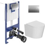 Villeroy&boch - viconnect pro s pack wc b�ti + wc suspendu sans bride ceramia + abattant softclose + ...