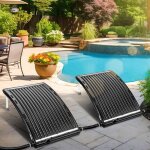 Swanew 2x chauffage piscine hors sol - chauffage solaire piscine - 110x65 cm - chauffe eau solaire - ...