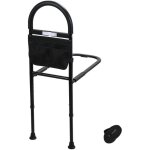 Swanew barrière de lit adulte, barre d'appui pour lit anti - chutes, poche amovible, hauteur réglable ... Swanew barrière de lit adulte, barre d'appui pour lit anti - chutes, poche amovible, hauteur réglable ...