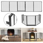 Vingo - swanew barrière de sécurité enfant 304 cm, barrière pare feu, grille de protection métal, pliable, ... Vingo - swanew barrière de sécurité enfant 304 cm, barrière pare feu, grille de protection métal, pliable, ...