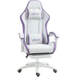 Vinsetto - chaise de bureau gaming - inclinable, pivotant, réglable - coussins lombaires têtière inclus ... Vinsetto - chaise de bureau gaming - inclinable, pivotant, réglable - coussins lombaires têtière inclus ...