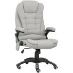 Vinsetto - fauteuil de bureau direction massant chauffant hauteur réglable dossier inclinable toile de ... Vinsetto - fauteuil de bureau direction massant chauffant hauteur réglable dossier inclinable toile de ...