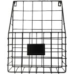 Vintage fil suspendu paniers magazine journal post rangement porte mur mont� rack