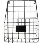 Vintage fil suspendu paniers magazine journal post rangement porte mur mont� rack