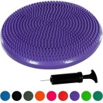 (violet)coussin d'�quilibre et d'assise gonflable movit - violet - pour exercices de renforcement et ...